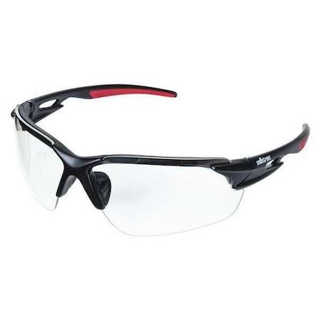Sellstrom Premium, Safety Glasses, Anti-Fog & Anti-Scratch, Clear Lens, Black Frame S72300