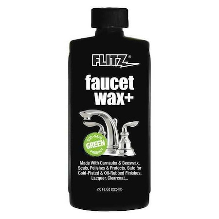 Flitz International Faucet Wax Plus 225ml 7 6 Oz Bottle Pw 02685