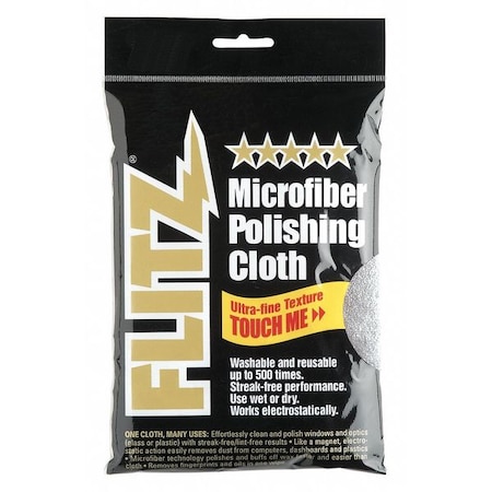 Flitz Thick Microfiber Polishing Cloth 16"x16" MC 200