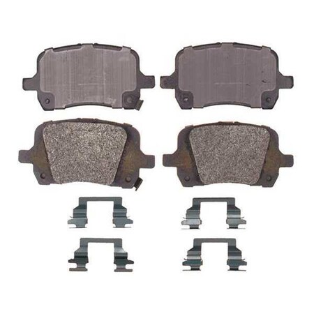Acdelco Brake Pad with Hardware, Semi-Metallic 17D1028AMH