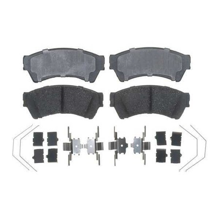 Acdelco Brake Pad with Hardware, Ceramic, Bonded 17D1164CH