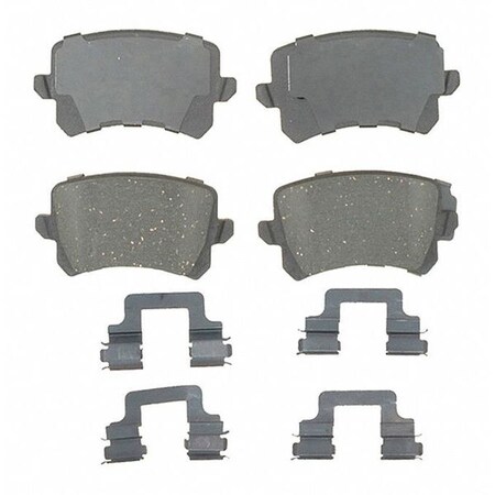 Acdelco Break Pad with Hardware, Ceramic, Bonded 17D1348CH