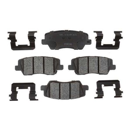 Acdelco Brake Pad with Hardware, Semi-Metallic 17D1659MH