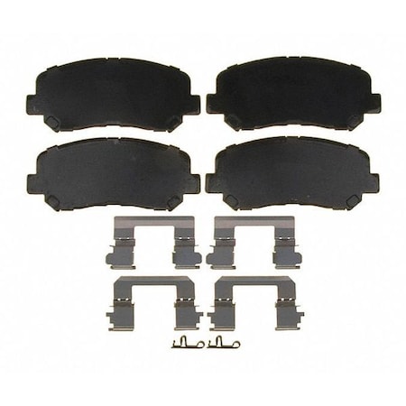 Acdelco Break Pad with Hardware, Ceramic, Bonded 17D1623CH