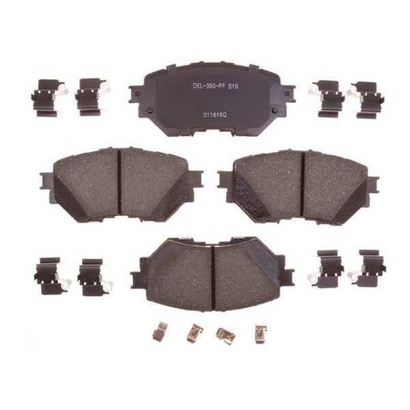 Acdelco Break Pad with Hardware, Ceramic, Bonded 17D1759CH