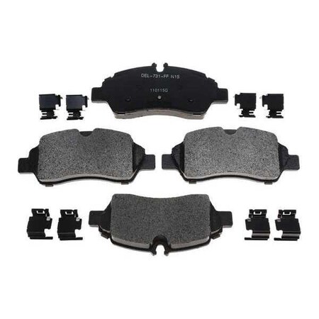 Acdelco Brake Pad with Hardware, Semi-Metallic 17D1775MH