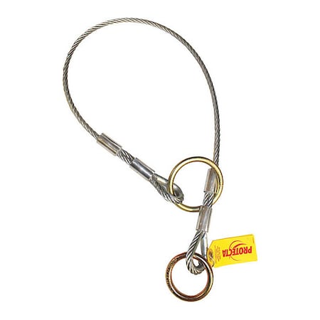 3M Cable Tie-Off Adapter, 6 ft Length, 310 lb Weigth Capacity, Steel Anchor, Dual O-Ring 2100193