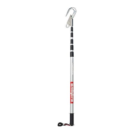 3M Rollgliss Rescue Pole, Silver and Red, 4 ft. to 16 ft. (1.2 to 4.9 m) 8900298