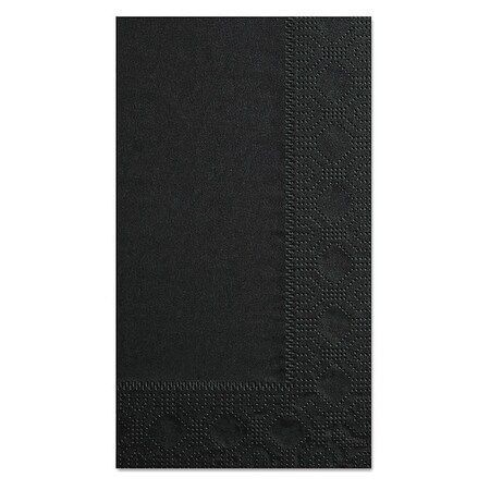 Hoffmaster Dinner Napkins, 2-Ply, 15x17, Black, PK1000 180513