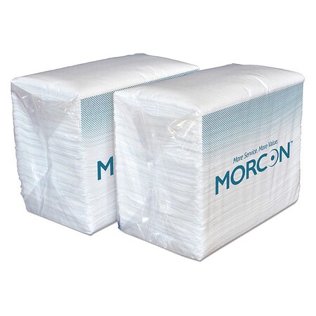 Morcon Dinner Napkins, 2-Ply, White, 14 1/2, PK250 3466