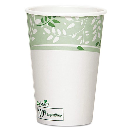 Dixie 16 oz. EcoSmart Paper Hot Coffee Cups w/ PLA Lining by GP PRO (Georgia-Pacific), Viridian, 2346PLA, 1,000 Count (50 Cups Per Sleeve, 20 Sleeves Per Case)