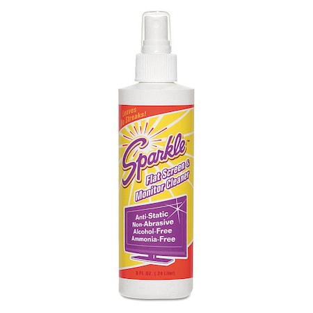 Sparkle Flat Screen/Monitor Cleaner, Pleasa, PK12 50108