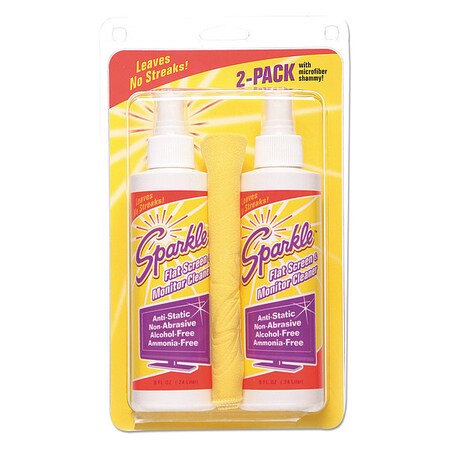 Sparkle Flat Screen/Monitor Cleaner, Pleasa, PK12 50128
