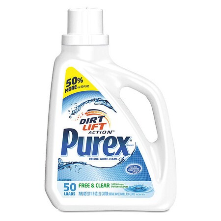 Purex Free and Clear Liquid Laundry Deter, PK6 10024200060401