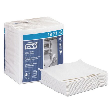 Tork Heavy-Duty Paper Wiper 1/4 Fold, 13, PK16 192136