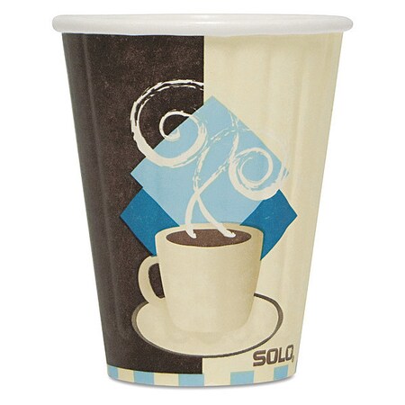 Dart Insulated Paper Hot Cups, 8oz., Tusc, PK150 IC8-J7534