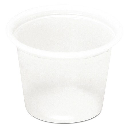 Pactiv Plastic Souffle Cups, 1 oz., Transl, PK5000 YS100