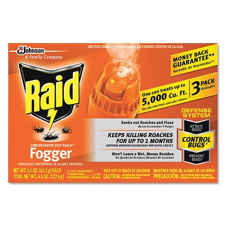Raid Concentrated Deep Reach Fogger, 1.5, PK12 305690