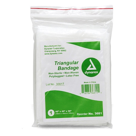 Zoro Select Triangular Bandage, Non-Woven Fabric 65001