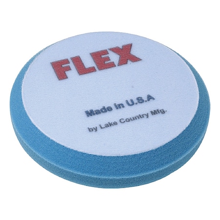 Flex Polishing Pad, 6-1/4" Size, Foam, Blue 651100