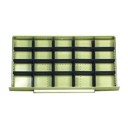 Equipto Mod Drawers Divider Set E, BK 4173E10-BK