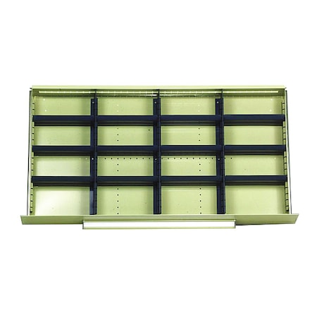 Equipto Mod Drawers Divider Set F, BK 4174F15-BK