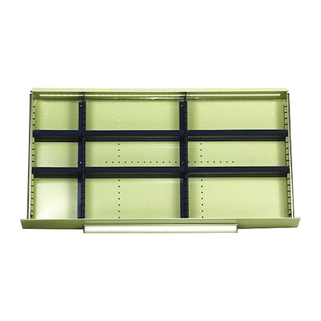 Equipto Mod Drawers Divider Set H, Gray 4174H15-BK