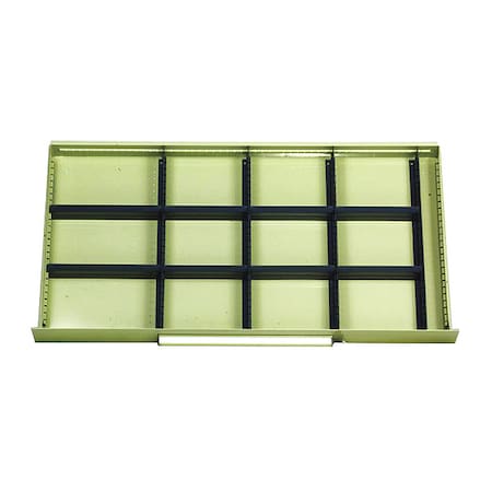 Equipto Mod Drawers Divider Set H, BK 4187H15-BK
