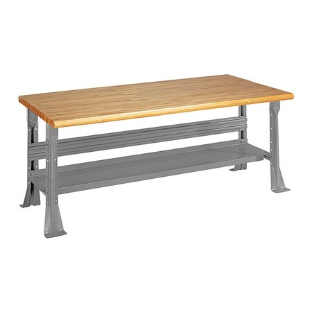 Equipto Open Leg Bench w/ Shelf, LG 2323-6W-LG