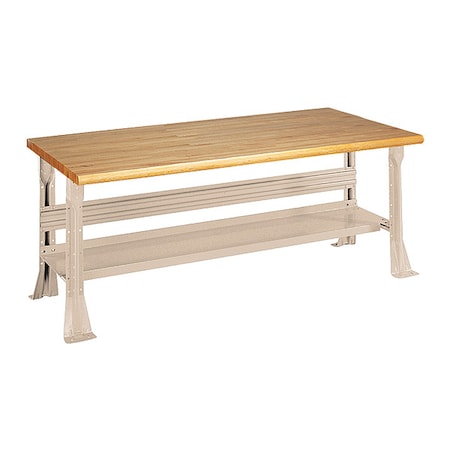 Equipto Open Leg Bench w/ Shelf, PY 2323-6W-PY