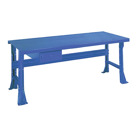 Equipto Open Leg Bench w/ Drawer, BL 2223K5-BL