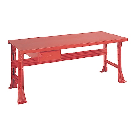 Equipto Open Leg Bench w/ Drawer, RD 2223K5-RD