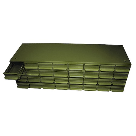 Equipto Cabinet W/ 24 Drwrs, 18x34-1/8x13-5/8, GN 3417-GN