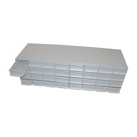Equipto Cabinet W/ 24 Drwrs, 18x34-1/8x13-5/8, LG 3417-LG