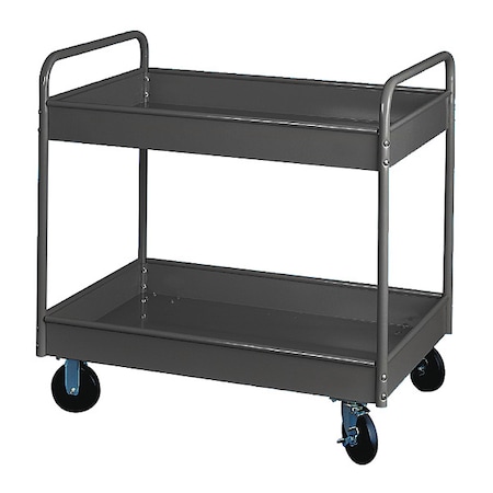 Equipto Stock Cart, 2 Shl 500 Lb. Cap 36x24x36, GY 150-GY