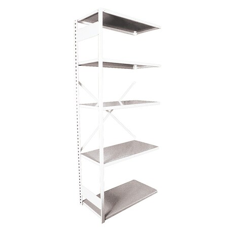 Equipto VGrip Op Add On7Hx18"Dx3W, w5 shl, WH 663-5A-WH