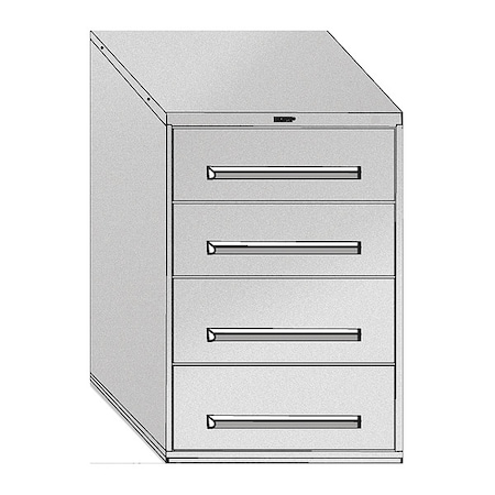 Equipto Bulk Rack Med Duty-Add On 30" x 8' x 6' 1016-80A-BK