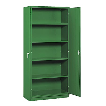 Equipto Storage Cabinet, 36 in W x18 in D x78 in H, Green 1710-GN