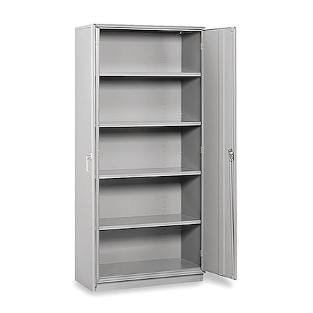 Equipto Storage Cabinet, 36 in W x18 in D x78 in H, Light Gray 1710-LG