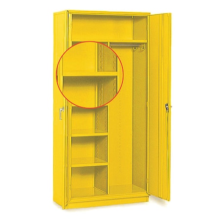 Equipto Storage Cabinet Extra 18"D Half Shelf, YL 16032A-YL