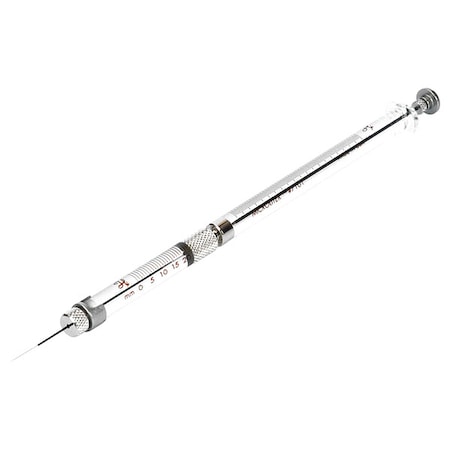 Hamilton Chromatography Syringe, Stainless Steel, Tungsten, 1 ul, Sterile, Knurled Hub 65458-02