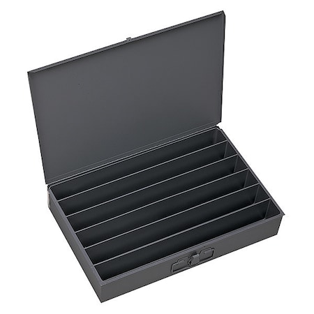 Durham Mfg Large, 6 horizontal openings, compartment box for small parts storage 125-95