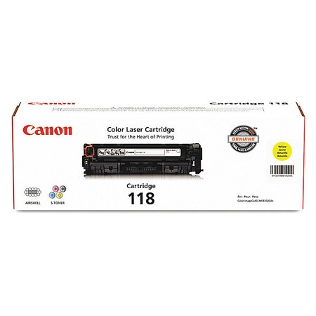 Canon Toner, Yellow, 2659B001 (118) 2659B001