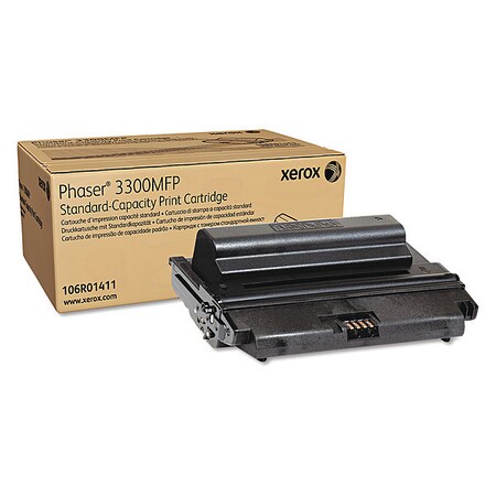 Xerox Toner, 4000 Page-Yield, Black, 106R01411 106R01411