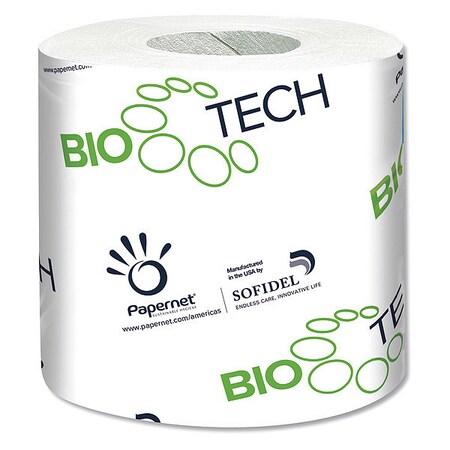 Papernet BioTech Standard Toilet Tissue, 2 Ply, 500 Sheets, 96 PK 415596