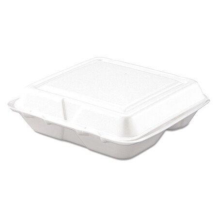 Dart Carryout Food Container, Foam, 3-Co, PK200 80HT3R