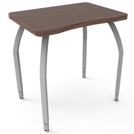 ELO DESKS Classroom Desk, 24" D, 36" W, 26" to 31" H, Montana Walnut, Laminate ELO6173-ADJG4-66-66