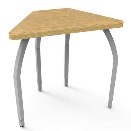 ELO DESKS Classroom Desk, 18" D, 30" W, 26" to 31" H, Bannister Oak, Laminate ELO6216-ADJG4-32-32