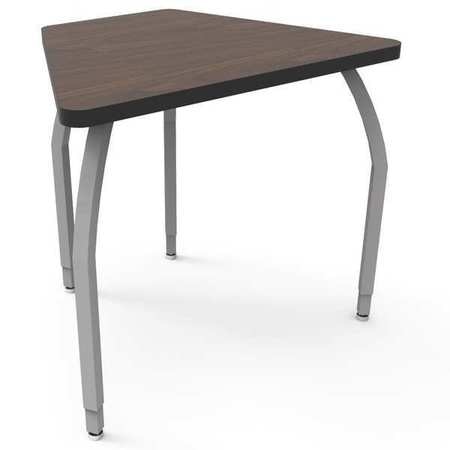 ELO DESKS Classroom Desk, 24" D, 33" W, 21-1/4" to 26-1/4" H, Montana Walnut, Laminate ELO7217-EJAG4-66