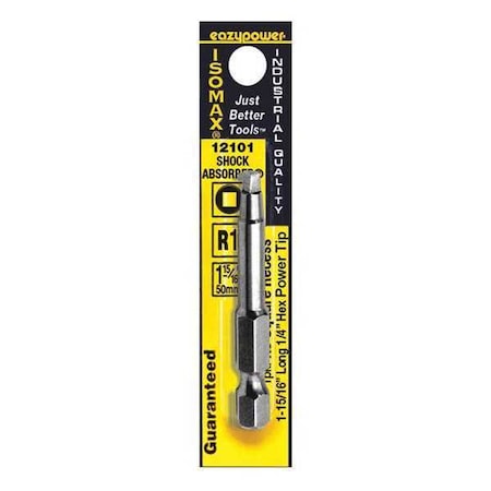 Eazypower Square Recess Power Bit, R1, 2" 12101